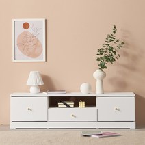 윈썸 피오니 1단 1200 미니거실장 원룸티비다이 티비거실장, WHITE(화이트)