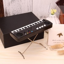 미니 전자 오르간 모형 나무 장식품 파이프 오르간 수제 모형 장식품 인형 악기 더블-58526, 06. 9cm 전자 오르간 [선물