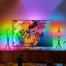 RGB 픽업 리듬 라이트 크리 에이 티브 다채로운 사운드 컨트롤 주변 조명 APP 제어 음악 레벨 표시 등 USB, 한개옵션0
