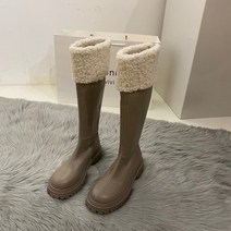 겨울 여성 롱 털부츠 신발 퍼부츠 양털 뽀글이 기모 F1195 벨벳 도톰 발열 플랫폼 선물 스키 썰매 학생