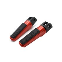 REALZION 오토바이 앞 발 페그 패드 페달 발판 Footpeg For YAMAHA FJR 1300 FZ1 FZ400 FZ6R XJR400 YZF 1000 R1 YZFR, 빨간색