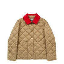 [버버리] KIDS 23SS 베이지 데일리 코듀로이 다이아몬드 퀼팅 자켓 DALEY 805