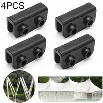 1/4Pcs 직사각형 브래킷 검은 팝업 전망대 교체 커넥터 예비 부품 야외 텐트, 01 4Pcs