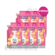 아이깨끗해 핸드워시 레몬향 리필, 1400ml, 3개