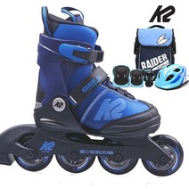 K2 정품 아동용 인라인스케이트 2023 에디주니어 블루+가방+보호대+헬멧세트, 가방+보호대+헬멧-블루세트