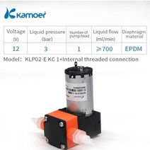 액상충진기 정량 주입기 소분 기계 꿀 참기름 한약 Kamoer 700 미리리터분 KLP02 미니 다이어프램 워터 펌, KLP02-E KCC 1