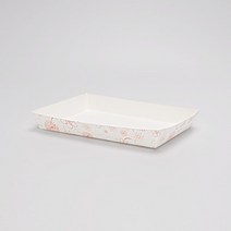 (DK) 일회용 떡포장 접시 사각 종이 용기 트레이 DK-5-1호 1박스 1000개