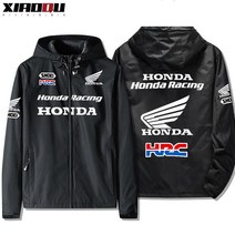 혼다바이크자켓 오토바이 후드점퍼 바람막이 남자 간절기 가을옷 자켓, S 기모
