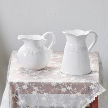 꽂병 화기 긴 화병 도자기 저그 오브제 한송이 인테리어, 소