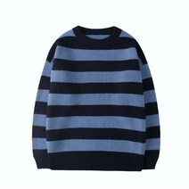 골프 방풍 니트 여성 집업 라운딩 골프웨어 필드룩 가을 겨울 스트라이프 스웨터 캐주얼 대형 풀오버 스웨터 커플 하라주쿠 느슨한 따뜻한 점퍼