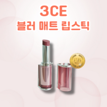[정품] 3CE 블러 매트 립스틱 4g 밀착력 쿨톤용 웜톤용 매트함 지속력 고발색 부드러운 발림 블러 매트 립스틱, SALTY CINNAMON