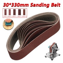 전동공구 10PCS 330x30mm 샌딩 벨트 120-1000 그릿 샌드페이퍼 샌더 연마 밴드 도구 나무 금속, 한개옵션0