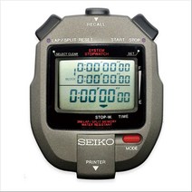 세이코 초시계 S143 수영시계 100미터 방수 스탑워치 스톱워치 300명 메모리, 1개