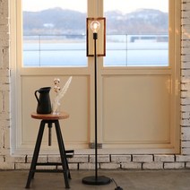 HD51-3LS 모던 장스탠드 거실 식당 카페 LED 플로어, 블랙