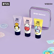 BT21 미니니 여행용 키트 세면도구 3종세트(샴푸+트리트먼트+바디워시)