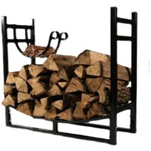 캠핑 장작 거치대 엔틱 보관대 벽난로 장작 스탠드