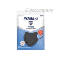 크리넥스 KF80 라이트핏 마스크 대형, 1개입, 660개, Black (검정)