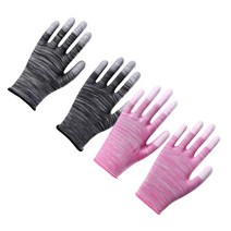 안전 작업장갑 목장갑 코팅장갑 정전기방지 작업용 공업용 여름 원예, S블랙