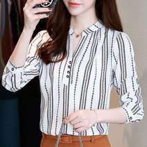 모던믹스패턴 셔츠 블라우스 하늘비즈 C10 O172Z730