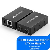 H.264 RJ45 HDMI 익스텐더 IP UTP/STP CAT5e CAT6 익스텐서 1080P LAN 네트워크 200m 이더넷 오디오 비디오 송신기 수신 Extender Over, 01 1TX_04 AU Plug