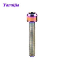 자전거 부품 보조 의자 짐받이 거치대 페달 타이어 브레이크 볼트 소켓 헤드 마운트 나사용 와셔 포함, Rainbow+M6x18mm