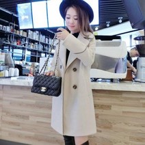 DAPANDA 코트 여 2020 가을 겨울 하프코트 여성 코디 키 작은 트렌치코트 인스타그램