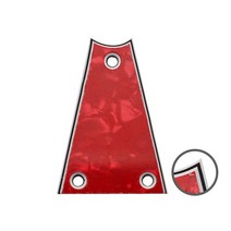 기타 피크 스트랩 기타줄 기타코드연습기 3 겹 삼각형 트러스로드 커버 42.5x30MM 홀 플레이트 멀티 컬러 가능 2 개입, [05] Red Pearl
