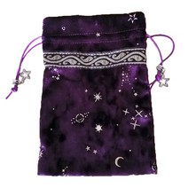 13x18CM 타로 Oracle 자동차드 보관 가방 마녀 포춘 공급 두꺼운 벨벳 보드 게이밍 별자리 졸라 매는 끈, 01 Purple