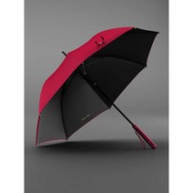 장우산 태풍 장마 손잡이 고급 자동 암막 예쁜, 빨간색