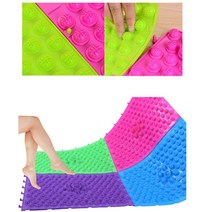 발바닥 조립식 발판 지압 마사지 매트, DIY지압매트-그린, 1개