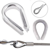 스텐 심블 와이어로프 보호대 팀블 코스 인너 강철 락킹 페럴 클립 와이어보호대, 스텐심블 5/16(8mm)