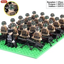 중국레고 밀리터리 새로운 ww2 군대 작은 빌딩 블록 미니 소련 미국 육군 군인 피규어 weapopns moc 블록 벽돌 장난감 어린이, 군대 28