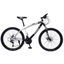 urkoteer 입문용 MTB 자전거 알루미늄 21단 24단 24인치 26인치 산악자전거, 21단 24인치, 레드- 스포크 휠