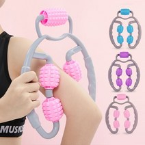 다리마사지/다이어트/5롤러 종아리 마사지기/허먹지마사지/피트니스/연예인몸매/다리마사지/헬스, 블루