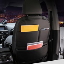 1+1 자동차 킥매트 시트커버 차량용 다용도 수납함 멀티 포켓 발자국 스크래치 방지, 킥매트 1+1:블랙
