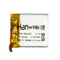 더한 리튬 폴리머 배터리 충전지 302323 110mAh, 1개