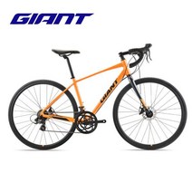 Giant Giant Speeder D2 알루미늄 프레임 경량 엔트리 14 단로드 바이크, 700CX445MM, 실버 파우더오렌지,키163-173cm, 700CX445MM