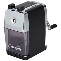 일본직발송 3. 컬 사무기(CARL) 컬 사무기 연필깎이 커스텀 블랙 CC -2000 -K B003JN4452, One Size_블랙, One Size_블랙