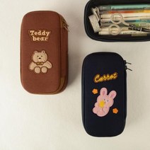아트박스/올뉴프레임 ANF 자수 박스 필통, 2. Teddy bear (브라운), 옵션선택