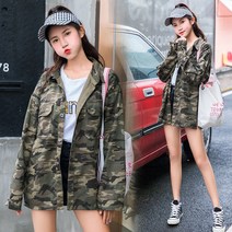 여성 루즈핏 밀리터리 데님 자켓 +UPPERCUT 양말