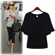 S22090 날개소매 라운드반팔티셔츠 여름신상반팔티 P/S:8587A2 JH+20592EA : 루즈핏반팔티 스카프블라우스 예쁜여자반팔티 라운드반팔티 면반팔티