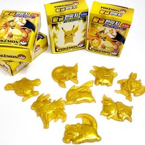포켓몬스터 황금 펀딱지 4개입 세트 24종 고무 배틀 추억의 장난감 놀이 초등학생 남아 선물 수집 피카츄, 랜덤
