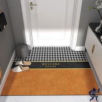 현관코일매트 빈티지 베란다 바닥매트 PVC 카페트 유럽식 발판 인테리어 목욕탕, B타입 프리미엄 브라운