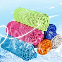 냉감 운동 쿨 타올 타월, 레드, 레드