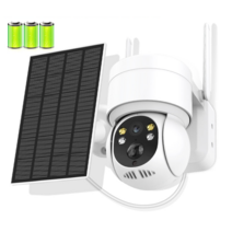 무선 감시 IP 카메라 와이파이 야외 태양광CCTV 탐지패널 충전 배터리, B 1080P Add 32GB Card