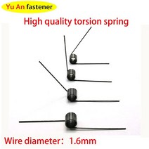 스프링 V-봄 1.6 와이어 직경 비틀림 작은 봄 머리핀 180/120/90/60 Degree 5pcs, [01] 1.6mm, [07] 15mm, [02] 3 laps 90 degrees