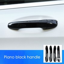 도어 핸들 커버 트림 메르세데스 벤츠용 메르세데스 벤츠 C E GLC GLB A B GLE GLS CLA GLA 클, 02 black