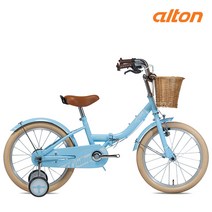 2023 알톤 갤럽18FD 18인치 폴딩 접이식 보조바퀴 주니어 자전거, 조립+사은품A, 2023 GALLOP18FD  소프트블루