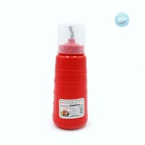 SOCEAN 국산 스텐 노즐 빨간 소스통 초장 초고추장 450ML 케찹 케챱 마요네즈 마요네스 드레싱 오일 기름 식초 겨자 간장 조미료 양념통 데리야끼 스테이크 스퀴즈 보틀 식당 업소 양념병 횟집 일식 회센터