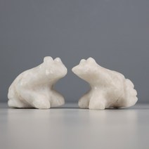 자연석 돌 두꺼비 조각상 한쌍 장식 풍수 인테리어 소품